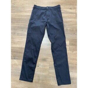 BirdDogs Mens 32x32 Black Chino Unlined Performance Golf Tapered Pants
